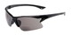 Angle of The Phoenix Bifocal Reading Sunglasses in Black with Smoke, Women's and Men's Sport & Wrap-Around Reading Sunglasses