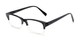 Angle of Pierson by felix + iris in Black Fade, Women's and Men's Rectangle Reading Glasses