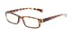 Angle of The Pike Place Computer Reader in Tortoise with Clear, Women's and Men's Rectangle Reading Glasses