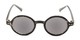Front of The Pillar Reading Sunglasses in Marbled Black with Smoke