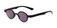 Angle of The Pine Reading Sunglasses in Black with Smoke, Women's and Men's Round Reading Sunglasses