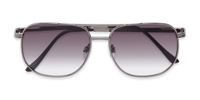 Folded of The Pismo Beach Reading Sunglasses in Grey with Smoke