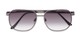 Folded of The Pismo Beach Reading Sunglasses in Grey with Smoke