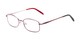Angle of Pomander by felix + iris in Burgundy Red/Rose, Women's Rectangle Reading Glasses