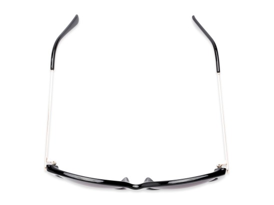 Overhead of The Posey Bifocal Reading Sunglasses in Black/Gold with Smoke