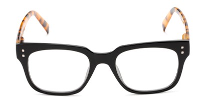 Front of The Quad in Black/Brown Tortoise