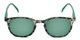 Front of The Samber Reading Sunglasses in Tortoise/Green with Green Lenses