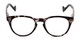 Front of The Agnes in Clear/Light Blue Tortoise