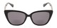 Front of The Alice Bifocal Reading Sunglasses in Black/ Smoke