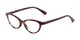 Angle of The Cece in Purple/ Tortoise, Women's Cat Eye Reading Glasses