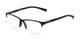 Angle of The Mitchell in Matte Black, Women's and Men's Square Reading Glasses