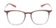 Front of The Liam Super Flat Blue Light Glasses in Dark Red