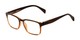 Angle of The Beckett in Brown Fade, Men's Square Reading Glasses
