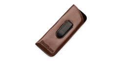 Angle of Belt Clip Pouch in Brown, Women's and Men's  Soft Cases / Pouches