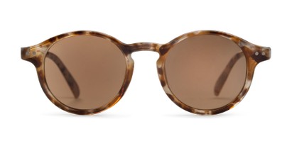 Front of The Bermuda Reading Sunglasses in Brown Tortoise with Amber