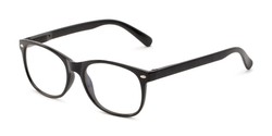 Angle of The Billy Blue Light Reader in Black, Women's and Men's Retro Square Computer Glasses