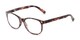 Angle of The Billy Blue Light Reader in Purple Tortoise, Women's and Men's Retro Square Computer Glasses