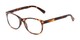 Angle of The Billy Blue Light Reader in Brown Tortoise, Women's and Men's Retro Square Computer Glasses