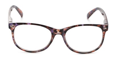 Front of The Billy Blue Light Reader in Purple Tortoise