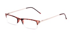 Angle of The Bishop in Tortoise, Women's and Men's Browline Reading Glasses