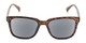 Front of The Borough Reading Sunglasses in Brown Stripe with Smoke