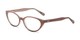 Angle of The Camila in Rose, Women's Cat Eye Reading Glasses