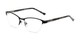 Angle of The Carina in Black, Women's Cat Eye Reading Glasses