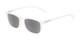 Angle of The Cassian Reading Sunglasses in Matte Clear/ Smoke, Men's Square Reading Sunglasses