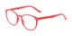 Angle of The Chase in Coral Pink, Women's Round Reading Glasses