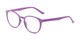 Angle of The Chase in Bright Purple, Women's Round Reading Glasses