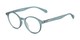 Angle of The Chastain Blue Light Reader in Matte Blue, Women's Round Computer Glasses