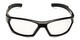 Front of The Clear Bifocal Safety Goggles in Black with Clear Lenses