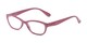 Angle of The Coraline in Mauve Pink, Women's Cat Eye Reading Glasses