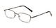 Angle of The Dakota in Gunmetal, Men's Rectangle Reading Glasses