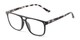 Angle of The Damon in Matte Black/ Grey Tortoise, Men's Aviator Reading Glasses