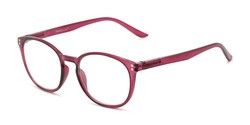 Angle of The Darcy in Wine, Women's Round Reading Glasses