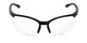 Front of The David Bifocal Safety Glasses in Black with Clear Lenses