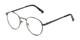 Angle of The Dawson Blue Light Reader in Grey, Women's and Men's Round Computer Glasses
