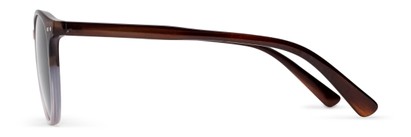 Side of The Dixon Reading Sunglasses in Brown Fade with Smoke