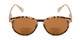 Front of The Drama Bifocal Reading Sunglasses in Light Tortoise with Amber