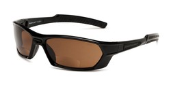Angle of The Driving Bifocal Safety Goggles in Black with Amber Driving Lenses, Women's and Men's Sport & Wrap-Around Reading Sunglasses