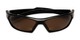 Folded of The Driving Bifocal Safety Goggles in Black with Amber Driving Lenses