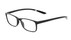Angle of The Mateo in Shiny Black, Men's Rectangle Reading Glasses