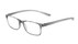 Angle of The Mateo in Shiny Crystal Grey, Men's Rectangle Reading Glasses