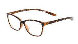 Angle of The Sadie in Tortoise, Women's Square Reading Glasses