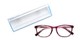 Angle of The Elana Pop of Power™ Blue Light Reader in Purple, Women's Cat Eye Reading Glasses