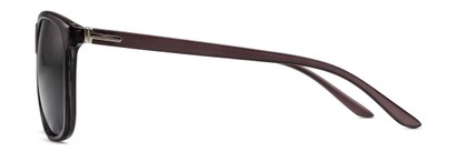 Side of The Everett Bifocal Reading Sunglasses in Dark Grey with Smoke