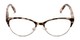 Front of The Francine in Blush/Brown Tortoise