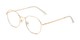 Angle of The Cerritos in Gold, Women's Round Reading Glasses
