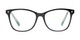 Front of The Ginny Multifocal Reader in Black/Clear